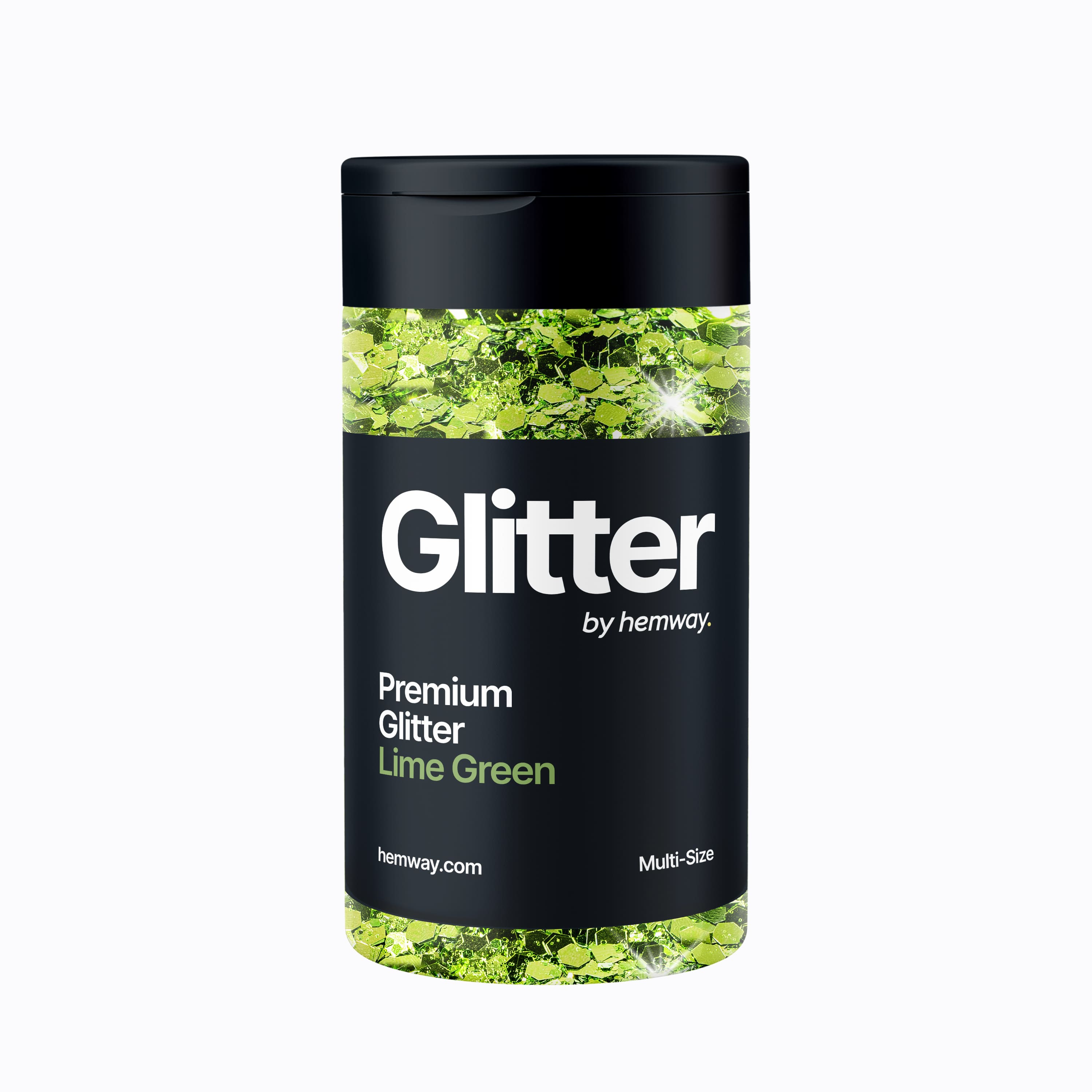 Multi-Size Glitter Shaker | Lime Green | Cosmetic, Epoxy Resin, Crafts
